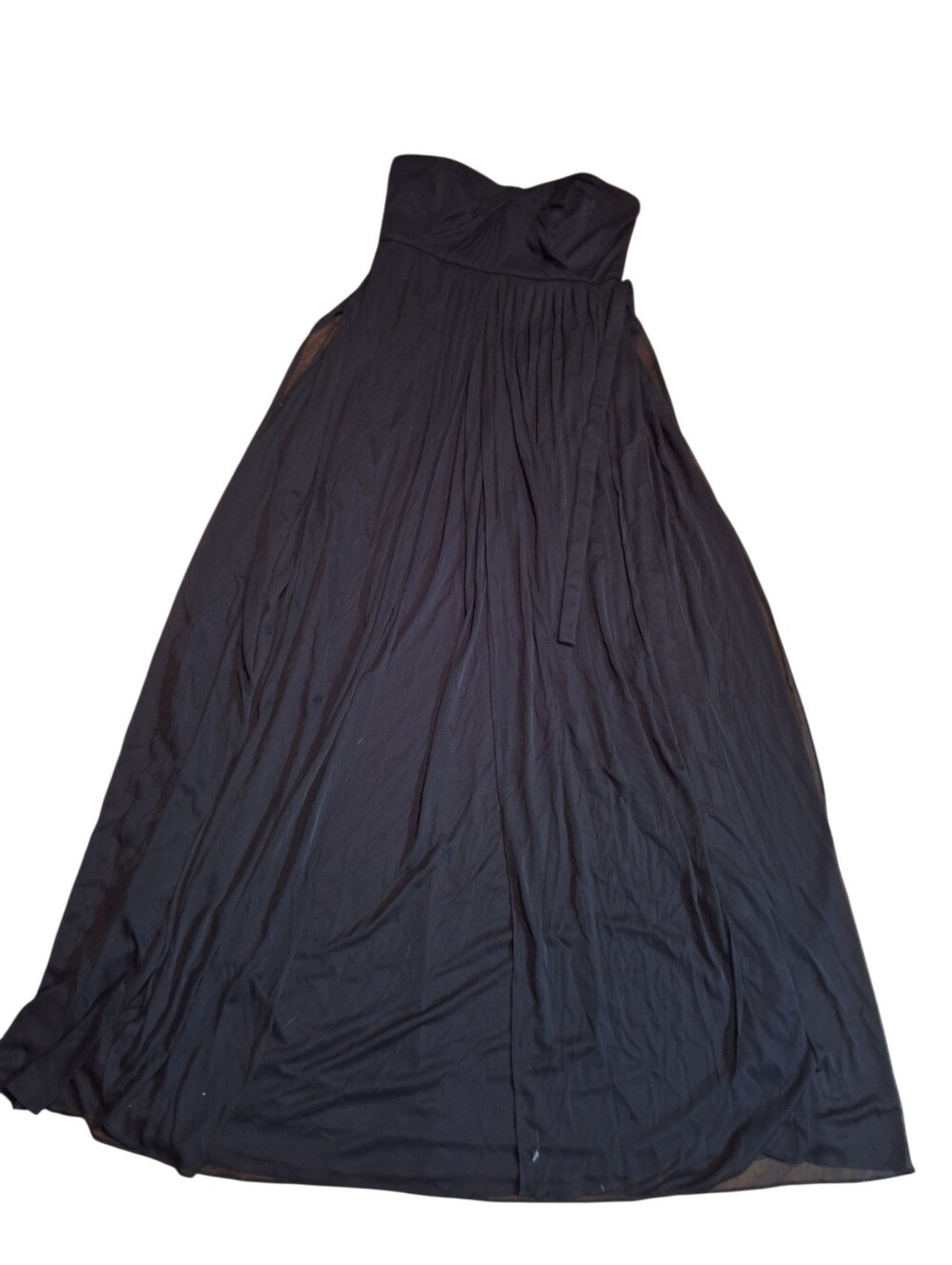 DAVIDS BRIDAL Strapless Black Formal WEAR DRESS Ladies size 10 NWT Old Money